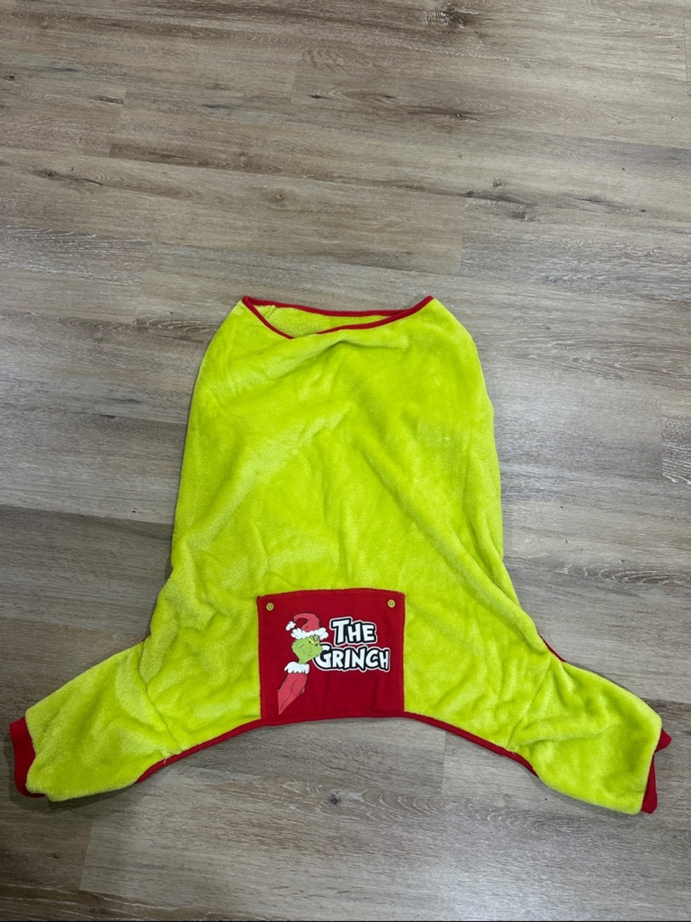 Dr. Seuss the grinch fleece dog pajamas onesie